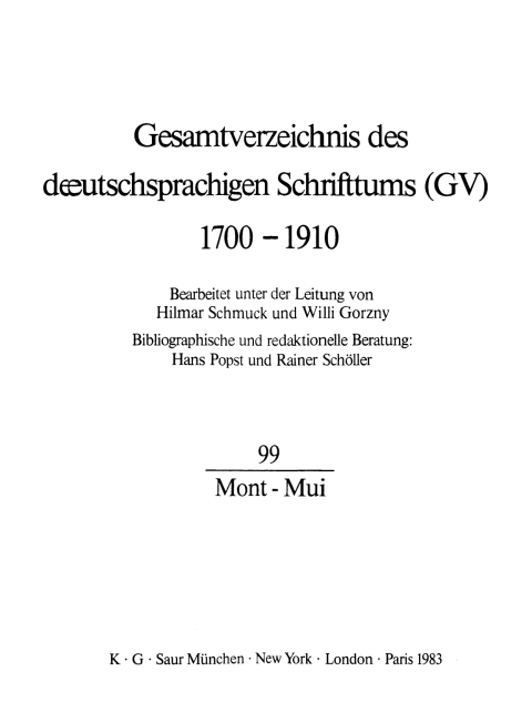 Cover image for book Mont - Mui
