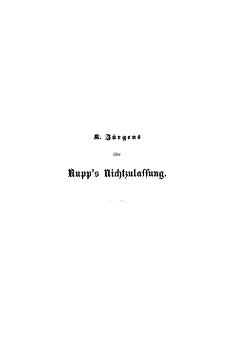 Cover image for book Ein freies Votum über die Nichtzulassung Dr. Rupp’s zur fünften Hauptversammlung des evangelischen Vereins der Gustav-Adolf-Stiftung