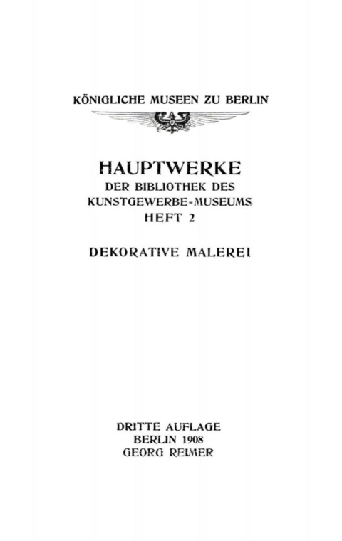 Cover image for book Dekorative Malerei