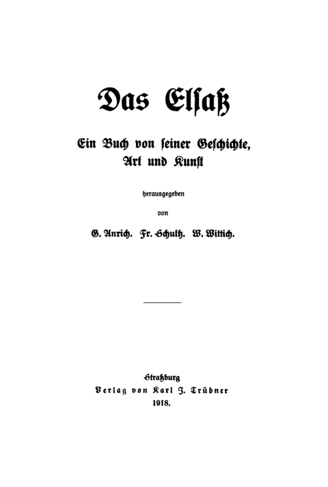 Cover image for book Das Elsass