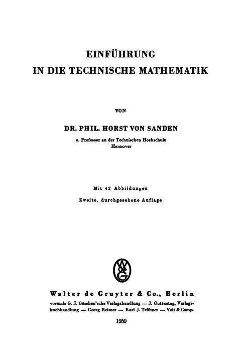 Cover image for book Einführung in die technische Mathematik
