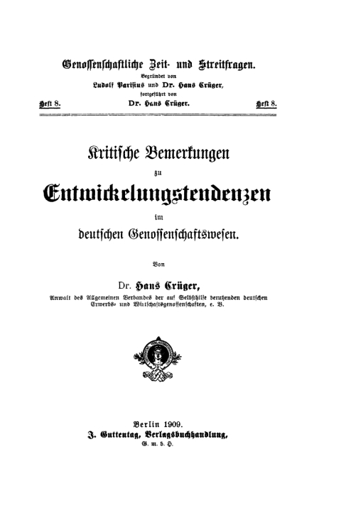 Cover image for book Die Deutsche Genossenschafts-Bank von Soergel, Parritius & Co. und der Giroverband der Deutschen Genossenschaften