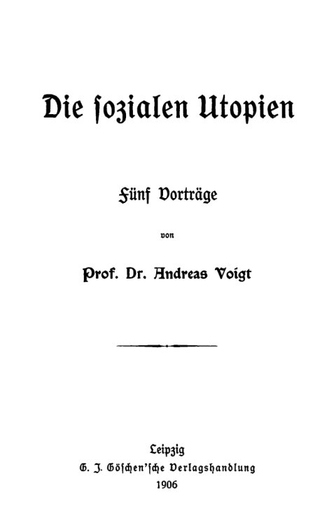 Cover image for book Die sozialen Utopien