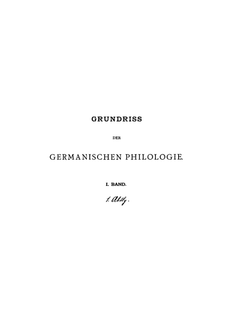 Cover image for book Begriff und Geschichte der germanischen Philologie