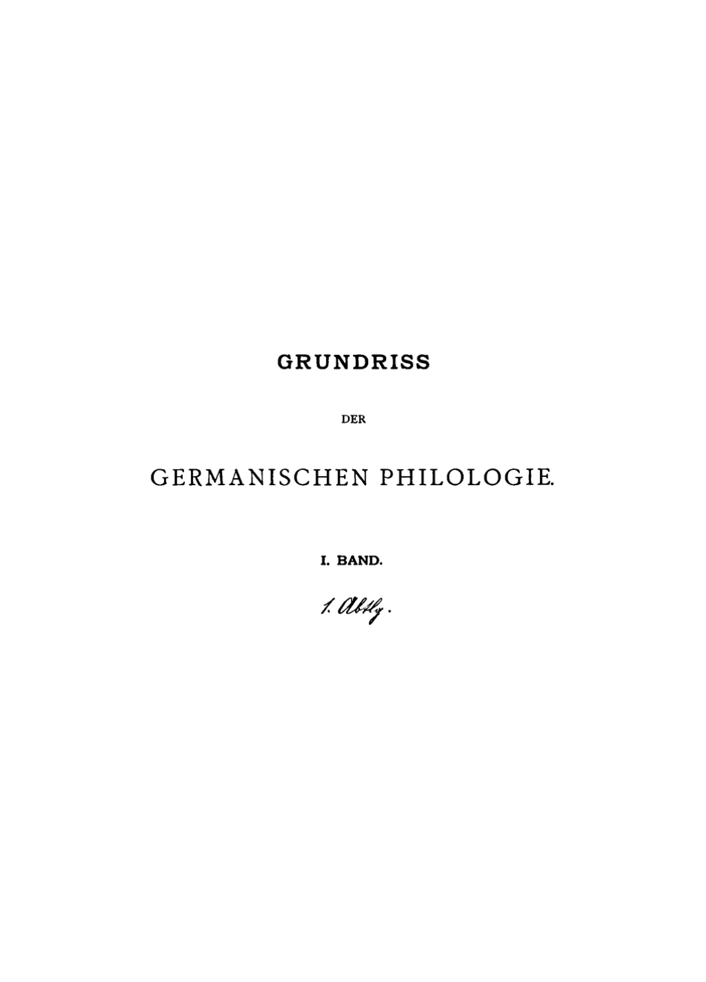 Page Fidelity Begriff und Geschichte der germanischen Philologie; $432.90