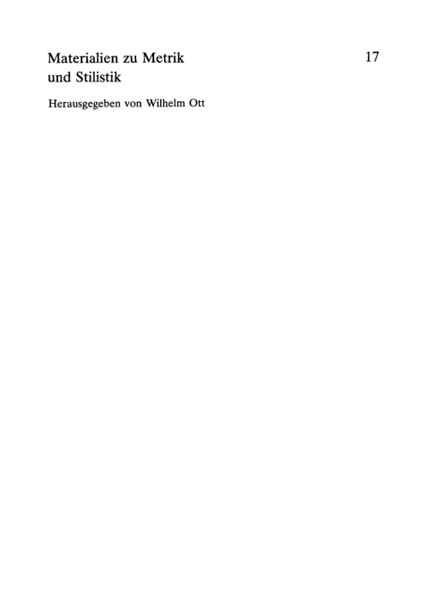 Cover image for book Metrische Analysen zu Vergil Aeneis Buch VII