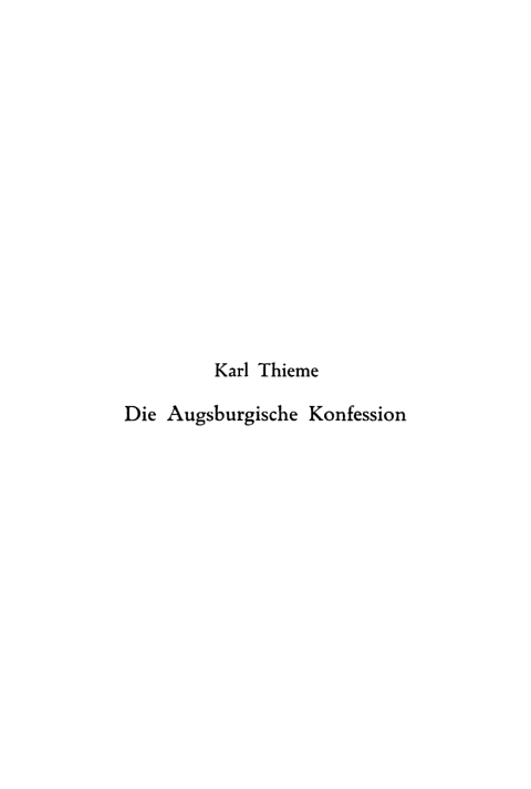 Cover image for book Die Augsburgische Konfession und Luthers Katechismen