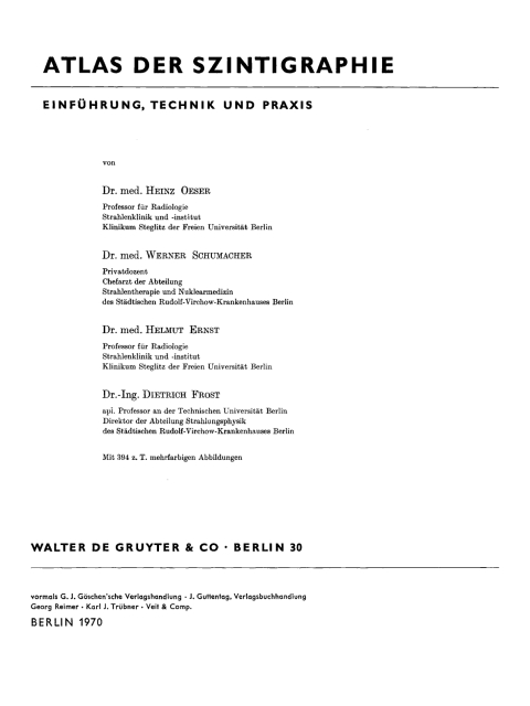 Cover image for book Atlas der Szintigraphie