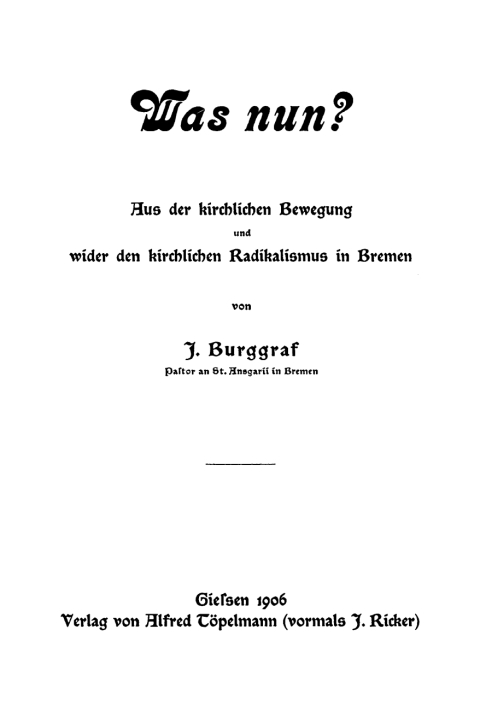 Cover image for book Was nun?