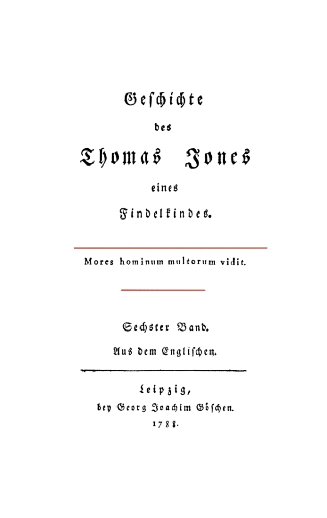 Henry Fielding: Geschichte des Thomas Jones eines Findelkindes. Band 6