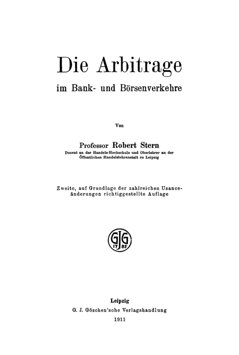 Cover image for book Die Arbitrage im Bank- und Börsenverkehre