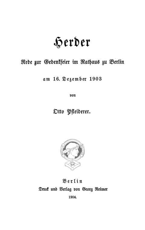 Cover image for book Herder