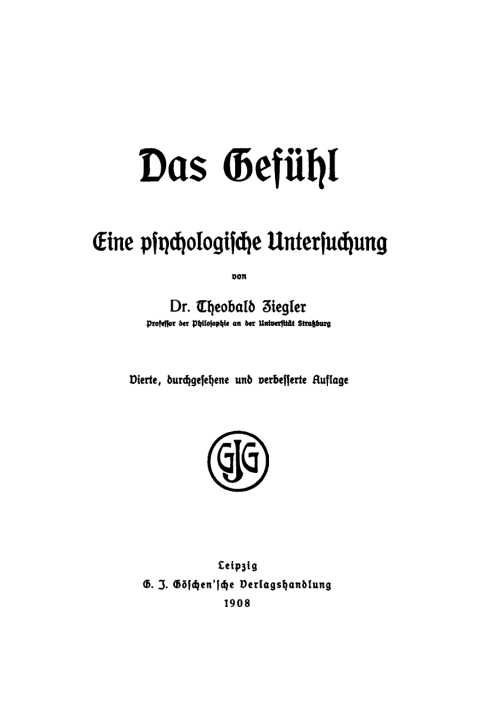 Cover image for book Das Gefühl