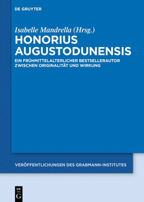 Cover image for book Honorius Augustodunensis