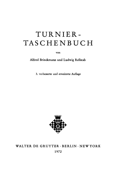Cover image for book Turnier-Taschenbuch