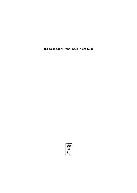 Cover image for book Iwein