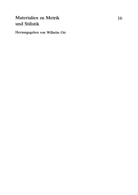 Cover image for book Metrische Analysen zu Vergil Aeneis Buch V