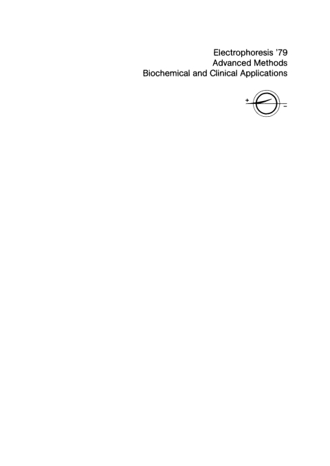 Cover image for book Electrophoresis '79