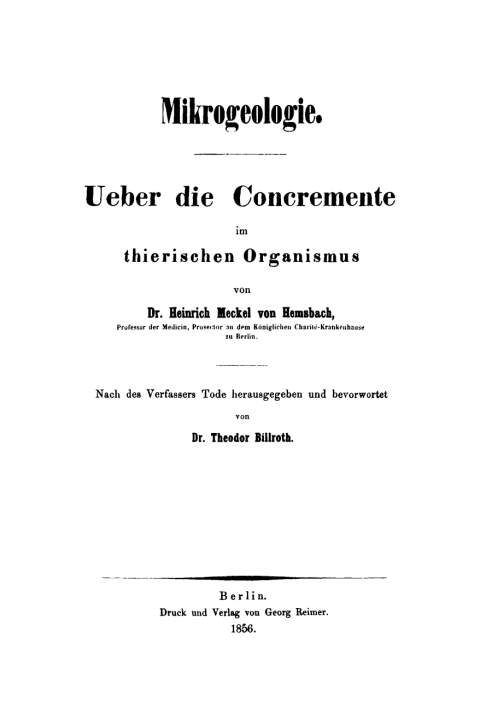 Cover image for book Mikrogeologie