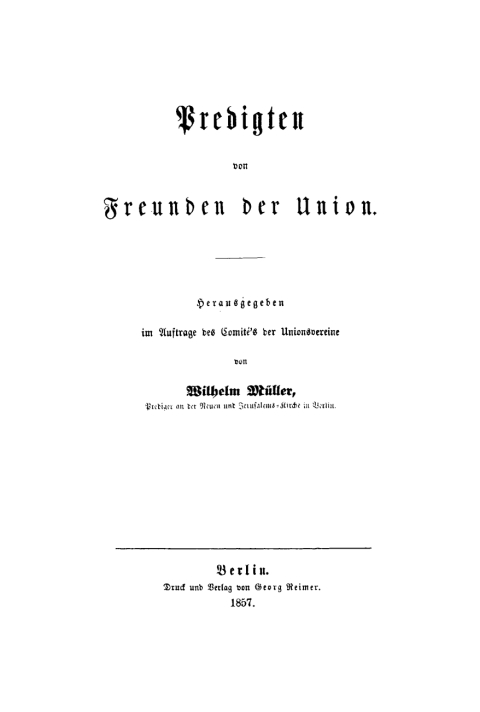 Cover image for book Predigten von Freunden der Union