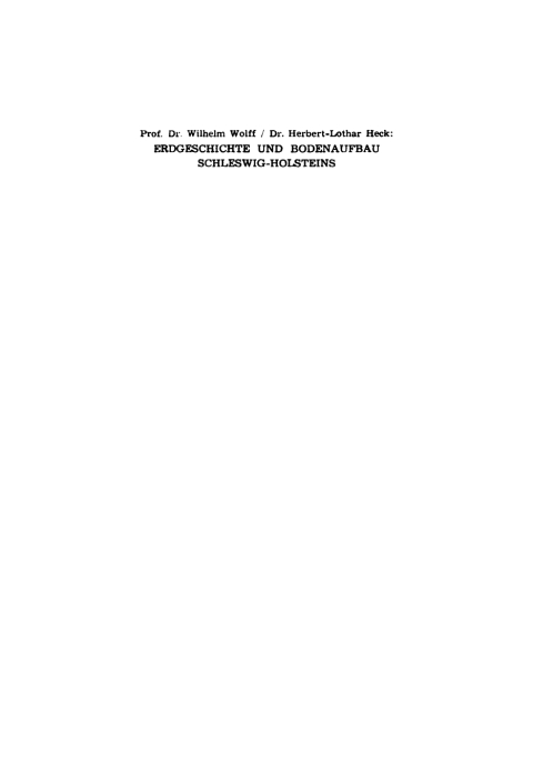 Cover image for book Erdgeschichte und Bodenaufbau Schleswig-Holsteins