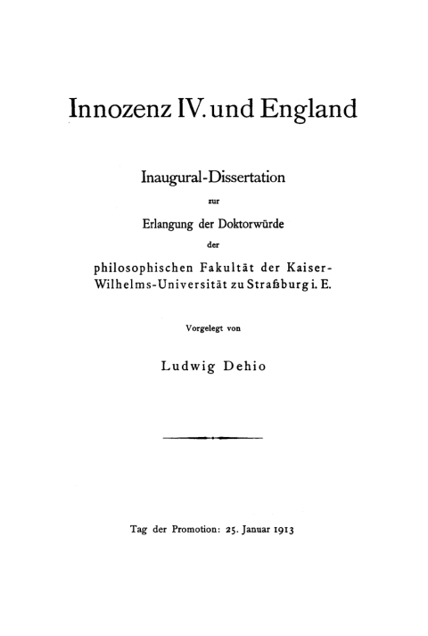 Cover image for book Innozenz IV. und England