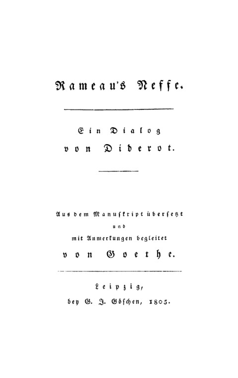 Cover image for book Rameau’s Neffe