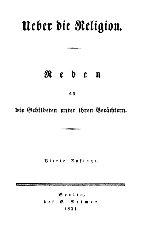 Cover image for book Ueber die Religion