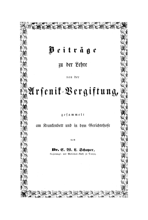 Cover image for book Beiträge zu der Lehre von der Arsenik-Vergiftung
