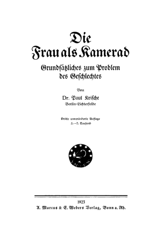 Die Frau als Kamerad