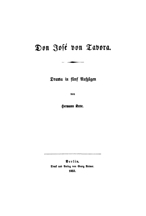Cover image for book Don José von Tavora