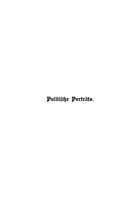 Cover image for book Politische Porträts
