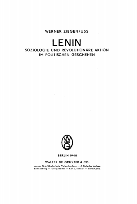 Cover image for book Lenin