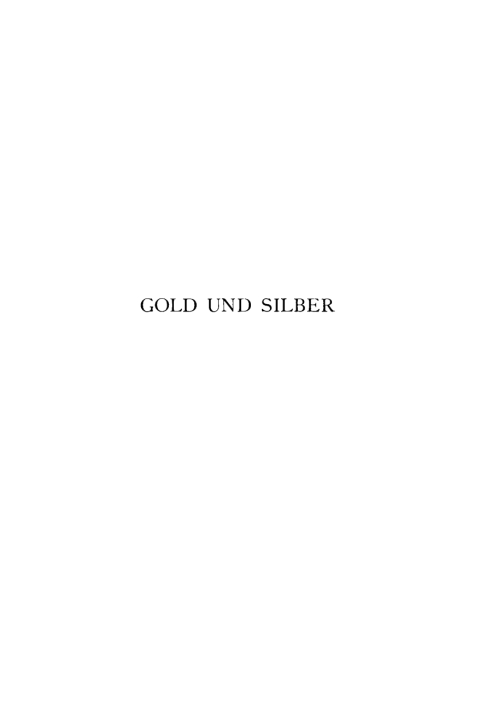 Cover image for book Gold und Silber