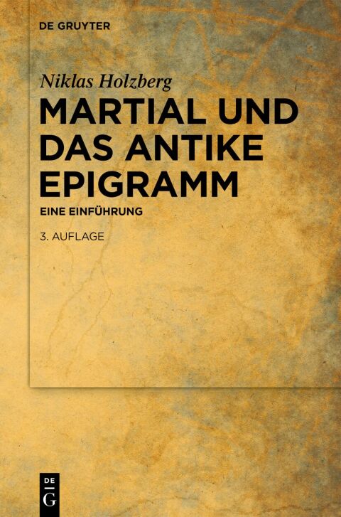 Cover image for book Martial und das antike Epigramm
