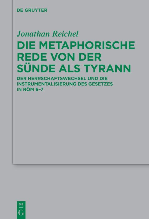 Cover image for book Die metaphorische Rede von der Sünde als Tyrann
