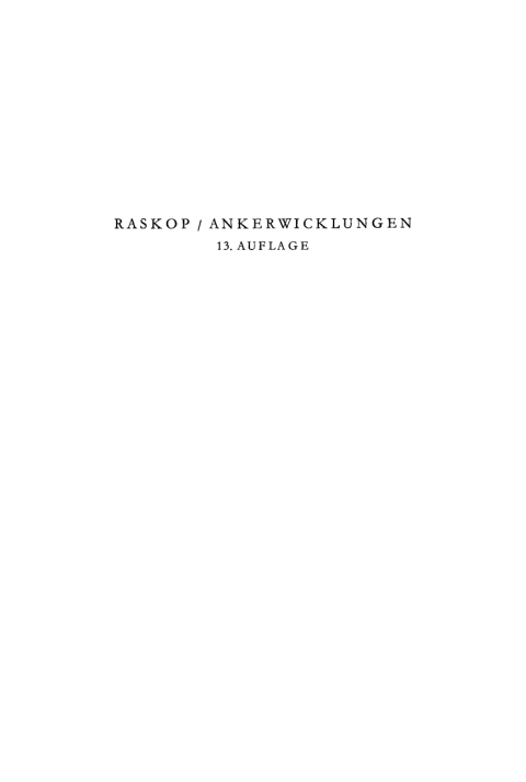 Cover image for book Der Katechismus für die Ankerwickelei