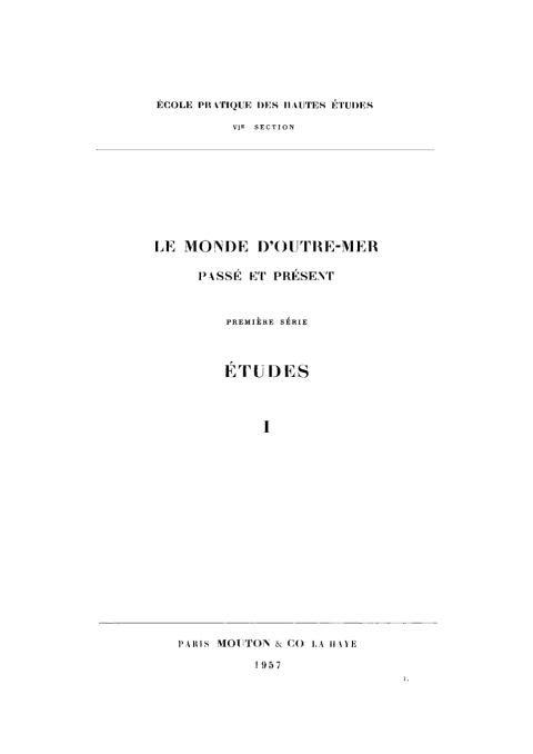 Cover image for book Une sous-caste de l’Inde du Sud