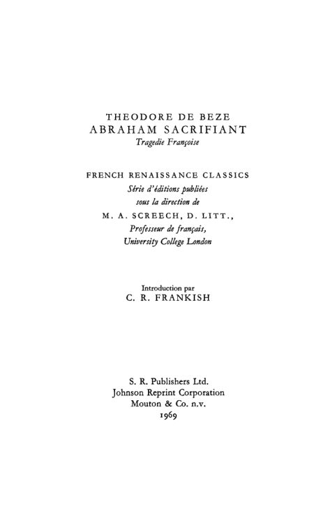 Cover image for book Abraham Sacrifiant