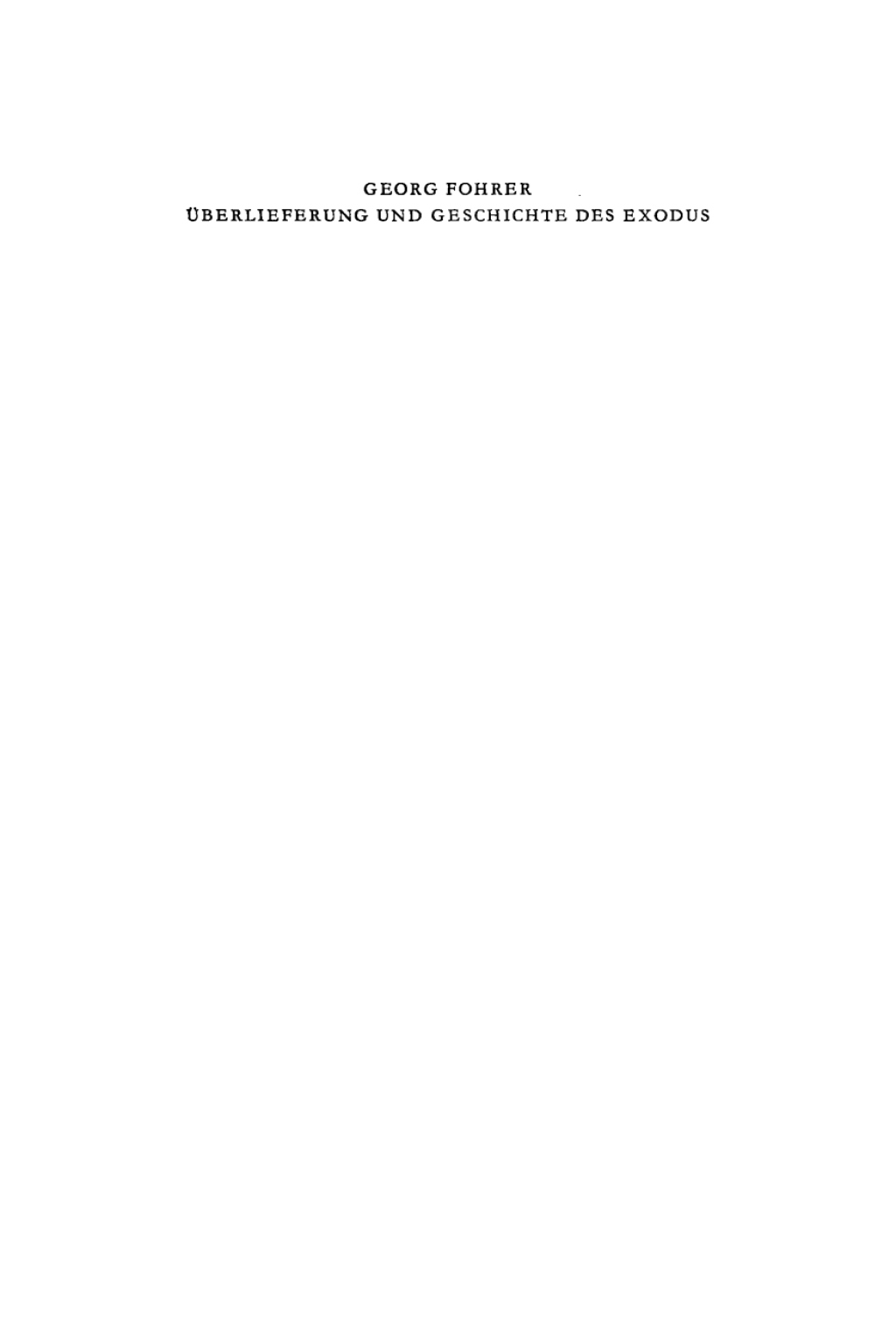 Page Fidelity Überlieferung und Geschichte des Exodus; $148.73