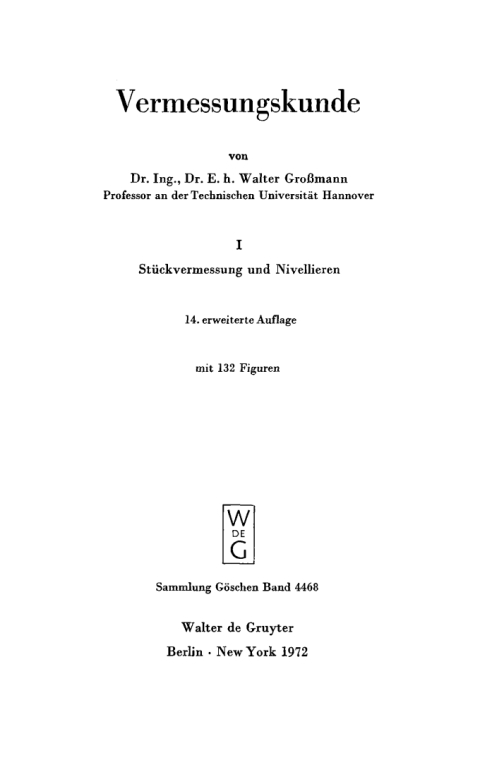 Cover image for book Stückvermessung und Nivellieren