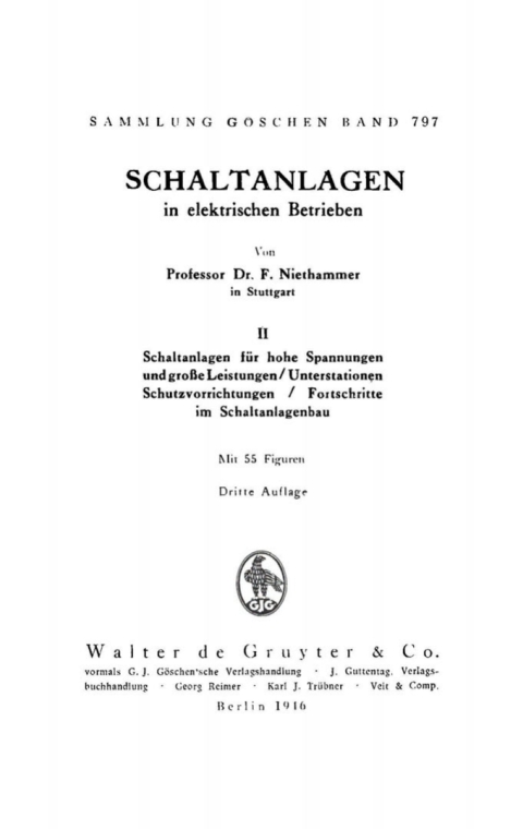 Cover image for book Schaltanlagen für hohe Spannungen und große Leistungen. Unterstationen Schutzvorrichtungen. Fortschritte im Schaltanlagenbau
