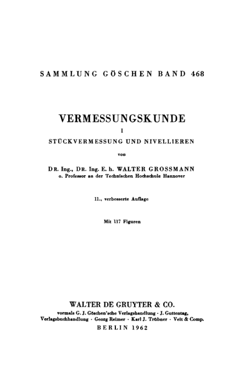 Cover image for book Stückvermessung und Nivellieren