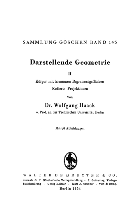 Cover image for book Körper mit krummen Begrenzungsflächen. Kotierte Projektionen