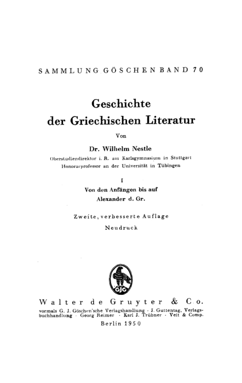 Cover image for book Von den Anfängen bis auf Alexander d. Gr.