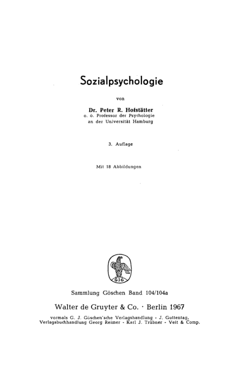 Cover image for book Sozialpsychologie