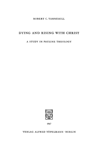 Dying and Rising with Christ