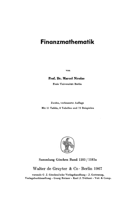 Cover image for book Finanzmathematik