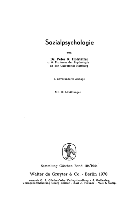 Cover image for book Sozialpsychologie