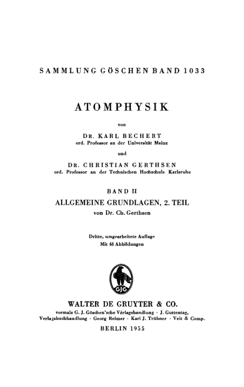 Cover image for book Allgemeine Grundlagen, Teil 2